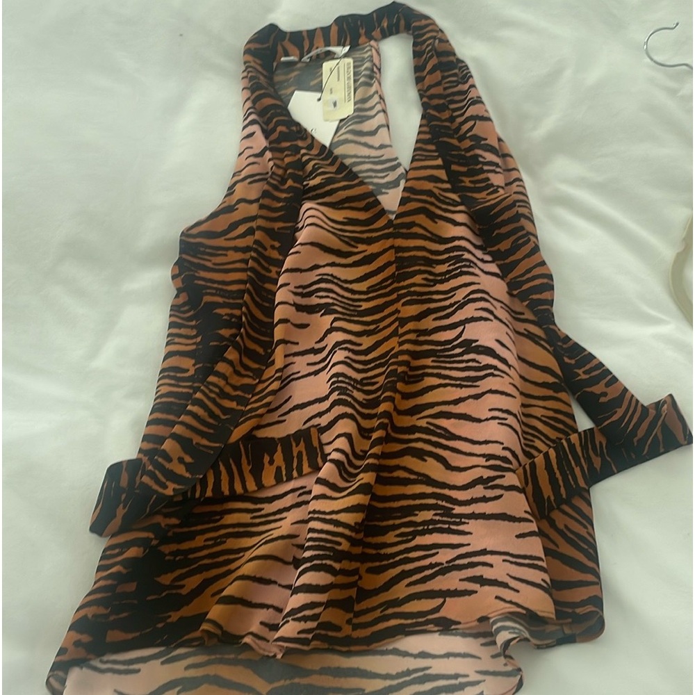 100% Silk  Blouse :: designer A.L.C. Sleeveless